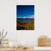 Stunning herfstlandschap met uitzicht op berg Trig Poster (Keuken)