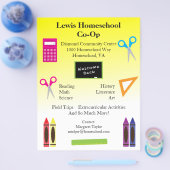 Stunning Homeschool Co op Yellow ombre Flyer (Enkel)