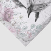 Stunning Horse Dapple Grey Floral Tissuepapier (Detail)