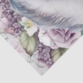 Stunning Horse Gray Floral Tissuepapier (Detail)