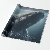 Stunning Humpback Whale Cadeaupapier (Uitgerold)