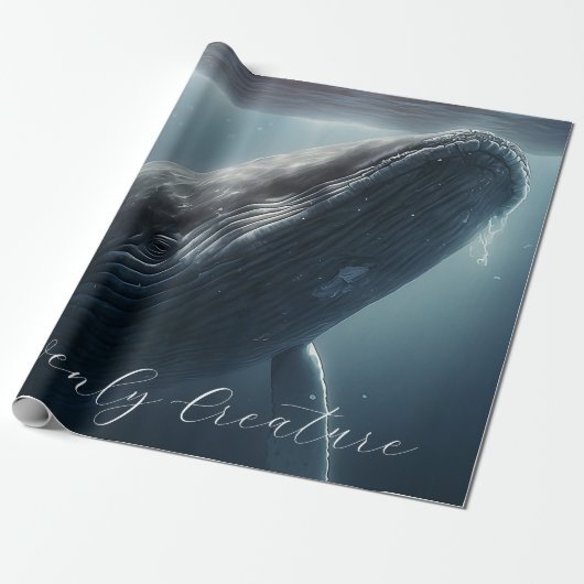 Stunning Humpback Whale Cadeaupapier (Uitgerold)