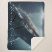 Stunning Humpback Whale Sherpa Deken (Voorkant)