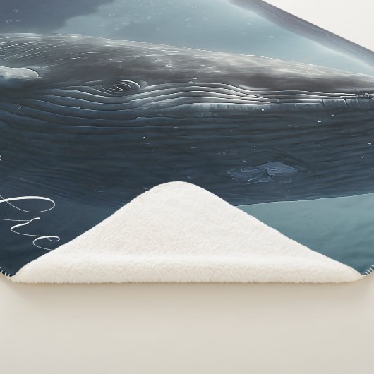 Stunning Humpback Whale Sherpa Deken (3/4)