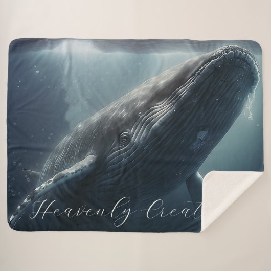 Stunning Humpback Whale Sherpa Deken (Voorkant (horizontaal))