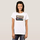 Stunning KOFFIE EERST DAN REALITEIT Creative Print T-shirt (Voorkant volledig)