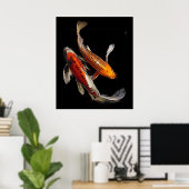 Stunning Koi Pair Poster (Thuiskantoor)