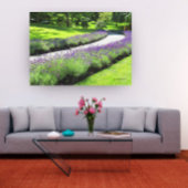Stunning Lavender-Lined Garden Walk Canvas Afdruk