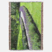 Stunning Lavender-Lined Garden Walk Deken (Voorkant Verticaal)