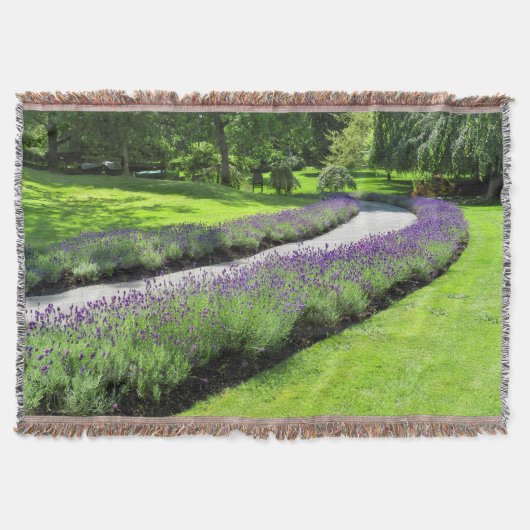 Stunning Lavender-Lined Garden Walk Deken (Voorkant)
