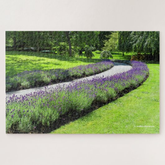 Stunning Lavender-Lined Garden Walk Legpuzzel (Horizontaal)
