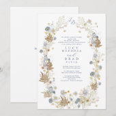 Stunning lijst bruiloft kaart (Voorkant / Achterkant)