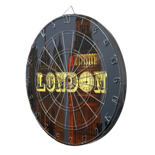 Stunning London Pro Foto Dartbord (Voorkant Rechts)