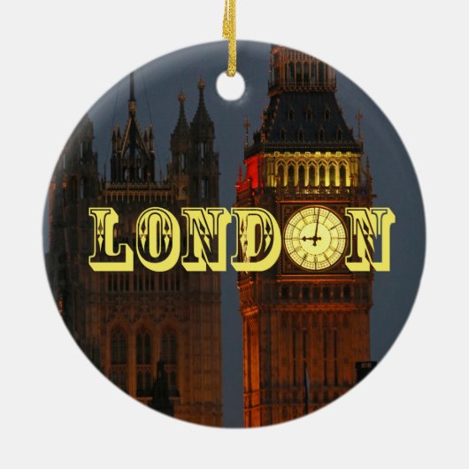 Stunning London Pro Foto Keramisch Ornament (Achterkant)