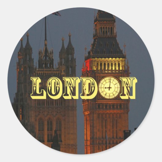 Stunning London Pro Foto Ronde Sticker (Voorkant)