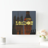 Stunning London Pro Foto Vierkante Klok (Huis)