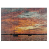 Stunning Long Island Sound Sunset Cutting Board Snijplank (Voorkant)