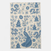 Stunning Mahjong Toile Kitchen Towel Theedoek (Verticaal)
