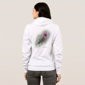 Stunning Male Anna's Hummingbird op de Plum Tree Hoodie (Achterkant volledig)
