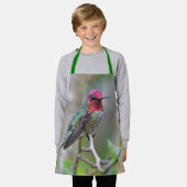 Stunning Male Anna's Hummingbird op de Plum Tree Schort (Gedragen)