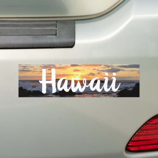 Stunning Maui Sunset Hawaii Bumpersticker (Op auto)