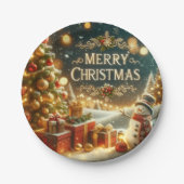 stunning Merry Christmas Papieren Bordje (Voorkant)