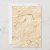 STUNNING METALLIC CHAMPAGNE & GOLD CUSTOM SATIN KAART (Achterkant)