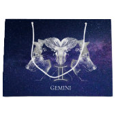 Stunning Milky Way Sky Gemini Zodiac Sign Groot Cadeauzakje (Voorkant)