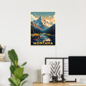 Stunning Montana Landscape Poster (Thuiskantoor)