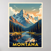 Stunning Montana Landscape Poster (Voorkant)