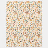 Stunning Mosterd Koper Boho Regenboog Deken Kunst (Voorkant)