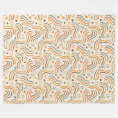 Stunning Mosterd Koper Boho Regenboog Deken Kunst (Voorkant (Horizontaal))