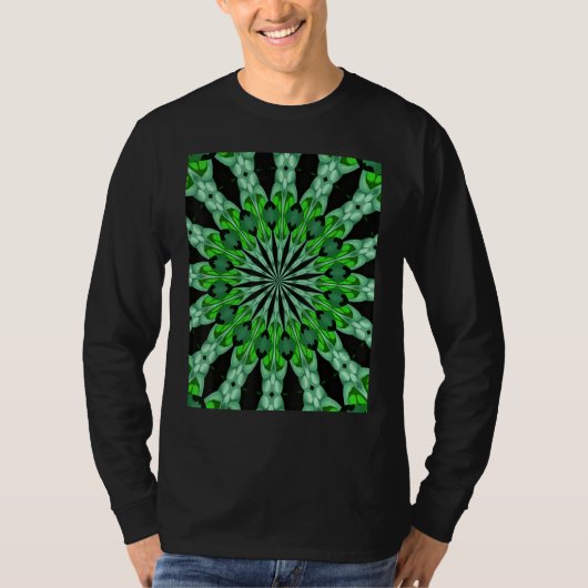 Stunning Multicolored Symmetrical Pattern Botanica T-shirt (Voorkant)