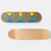Stunning Multicoloured Swirl Design Skateboard (Horizontaal)