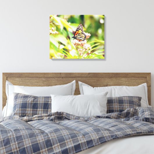 Stunning Nature & Butterfly Art Foam Board Canvas Afdruk (Insitu (Slaapkamer))