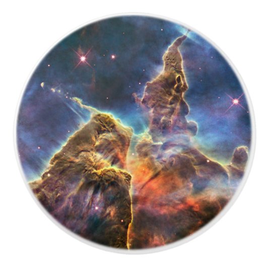 Stunning Nebula Space Astronomy Science Foto Keramische Knop (Voorkant)