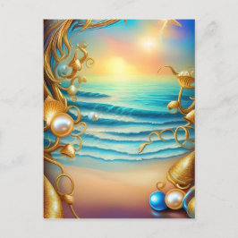 Stunning Ocean met Diamonds en Pearls Briefkaart
