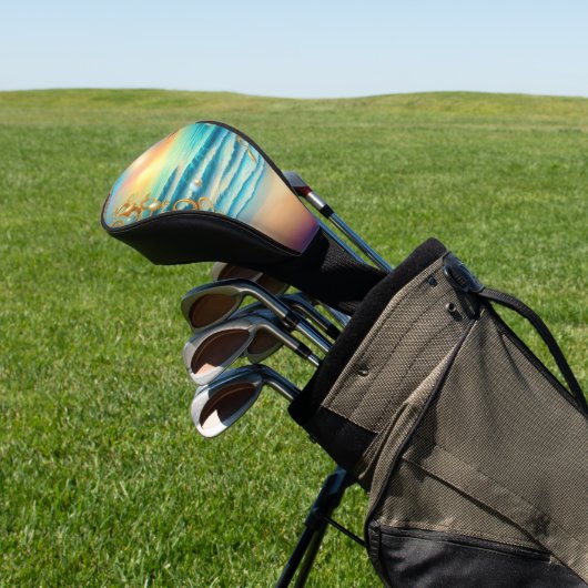 Stunning Ocean met Diamonds en Pearls Golfheadcover (Insitu)