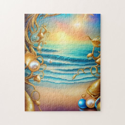 Stunning Ocean met Diamonds en Pearls Legpuzzel (Verticaal)