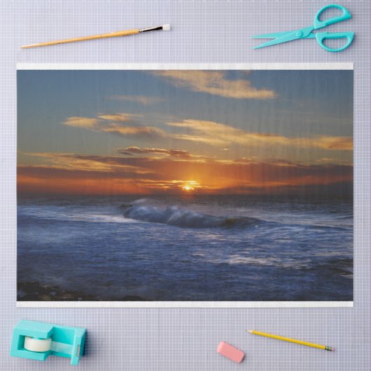 Stunning Ocean Sunset Decoupage Tissue Paper Tissuepapier (Craft)