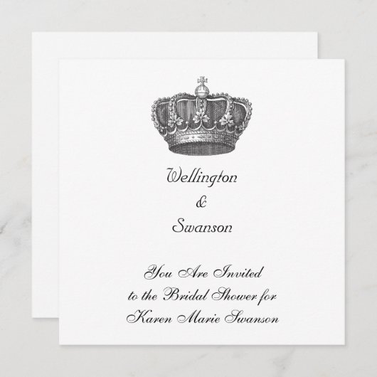 Stunning Old World Kroon Kaart (Voorkant / Achterkant)