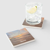 Stunning Oranje Maui Sunset Stenen Onderzetter (Zijkant)