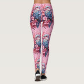 Stunning Pastel Hummingbird Floral Leggings (Achterkant)