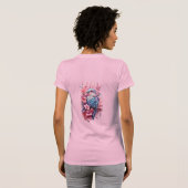 Stunning Pastel Hummingbird Floral T-shirt (Achterkant volledig)