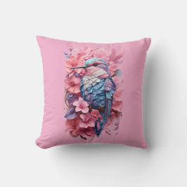 Stunning Pastel Hummingbird Floral Throw Pillow Kussen