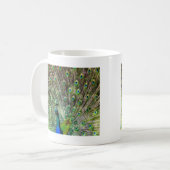 Stunning Pauw  en veren foto accessoires Koffiemok (Voorkant links)