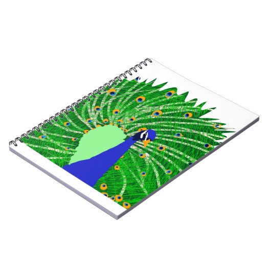 Stunning Pauw originele kunst van Sophie leeftijd  Notitieboek (Linkerzijde)