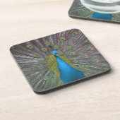 Stunning Peacock Bier Onderzetter (Linkerzijde)