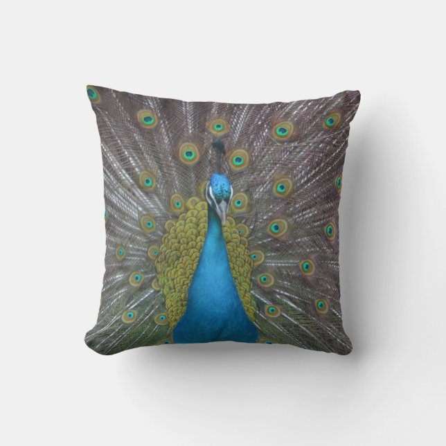 Stunning Peacock Kussen (Voorkant)