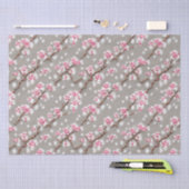Stunning Pink and Silvery Cherry Blossom Tissuepapier (Craft)